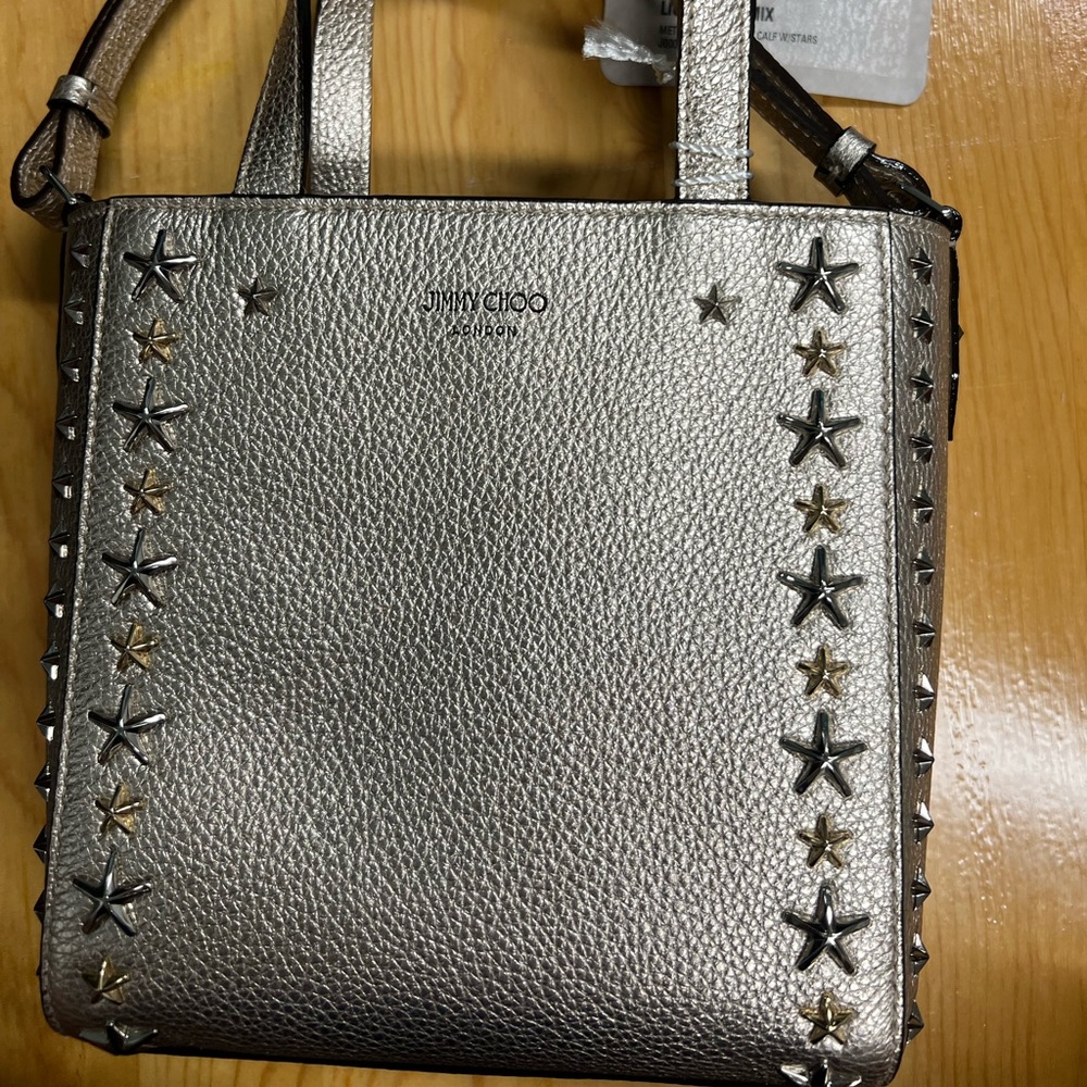 Jimmy Choo mini Pegasi tote bag - Metallic